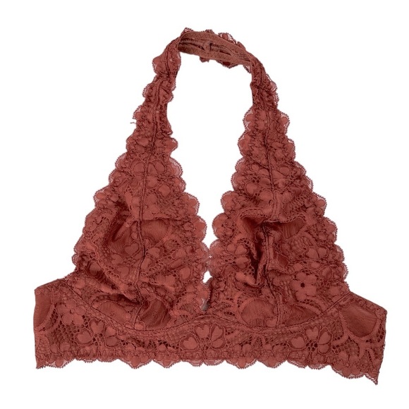 Intimately Free People Galloon Lace Halter Bralette - Picture 1 of 7